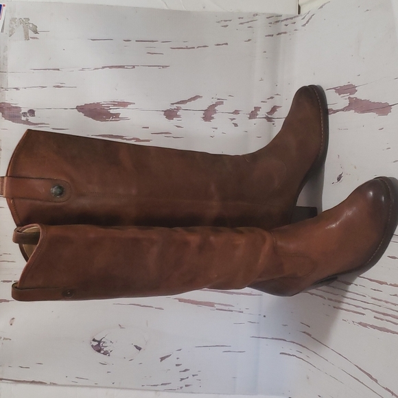 Frye Jackie Brown Heel Distraes Color Women'sBoots Size